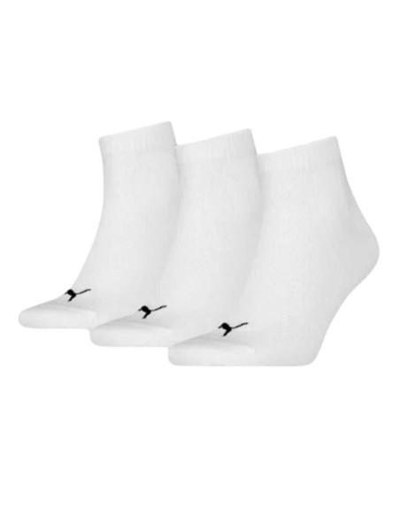 Calcetines Puma Quearter Plain 3P Blanco