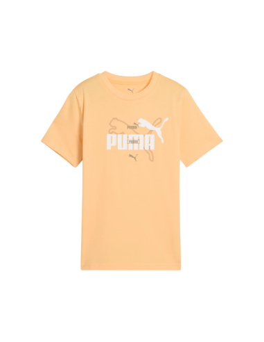 Camiseta Puma Niño Logo Naranja