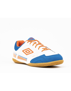 Zapatilla de Fútbol Sala II Pro White / Tangerine Tango / Regal Blue