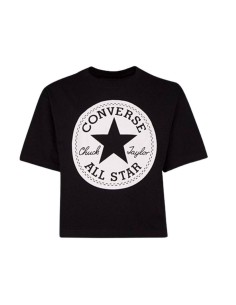 Camiseta Converse Niña Chuck Negra
