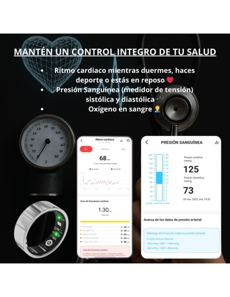 Anillo Inteligente Smartia Básico Dorado