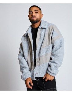 CHAQUETA POLAR UMBRO FLEECE COACH JACKET HARBOR MIST / ULTIMATE GREY 2