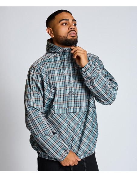 CHAQUETA UMBRO CHECKED CAGOULE GREY / BLUE CHECK