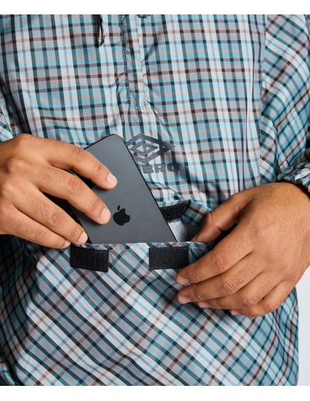 CHAQUETA UMBRO CHECKED CAGOULE GREY / BLUE CHECK