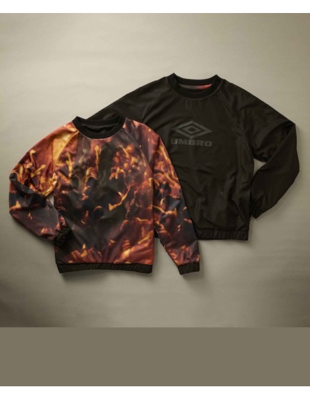 SUDADERA REVERSIBLE UMBRO REVERSIBLE CREW TOP BLACK