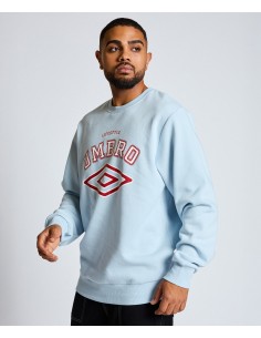 SUDADERA UMBRO TALA SWEAT SKY BLUE / WHITE / CHILLY PEPPER 2