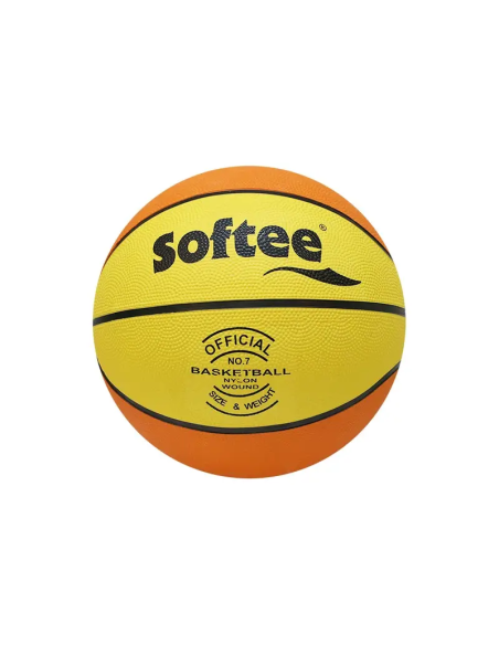 Balón De Baloncesto Softee Nylon amarillo