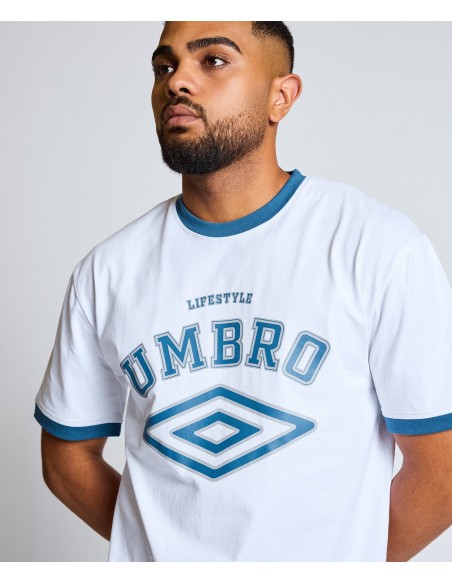 CAMISETA UMBRO TALA T-SHIRT WHITE / ULTIMATE GREY / NAVY