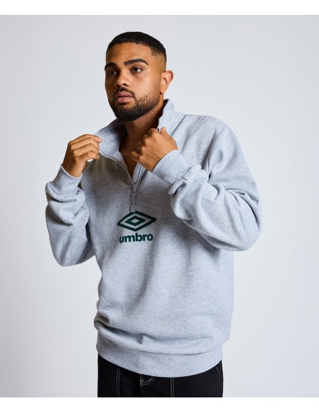 SUDADERA UMBRO TALA HALF ZIP ULTIMATE GREY / STORM