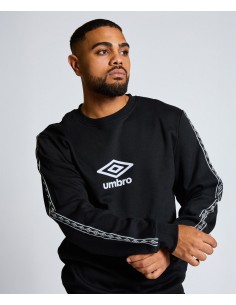 SUDADERA UMBRO TAPE SWEAT BLACK / WHITE