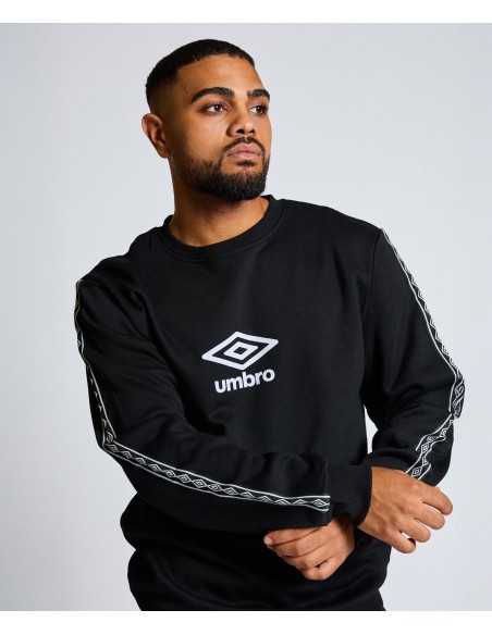 SUDADERA UMBRO TAPE SWEAT BLACK / WHITE