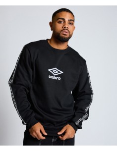 SUDADERA UMBRO TAPE SWEAT BLACK / WHITE 2