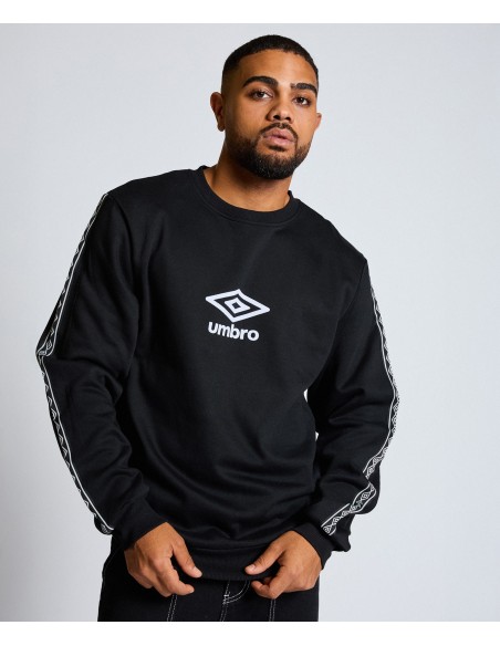 SUDADERA UMBRO TAPE SWEAT BLACK / WHITE