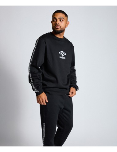 SUDADERA UMBRO TAPE SWEAT BLACK / WHITE