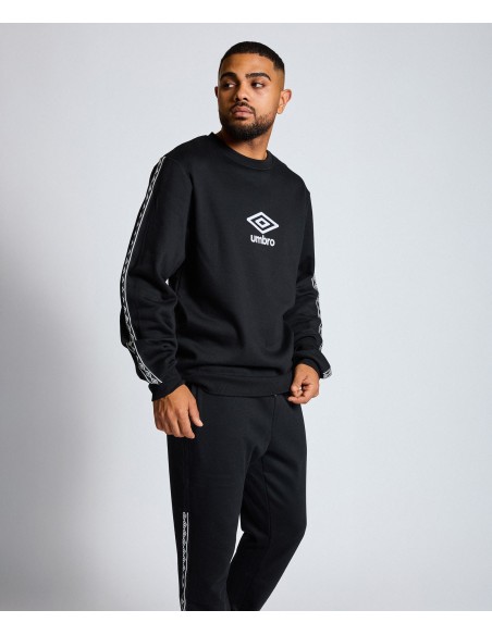 SUDADERA UMBRO TAPE SWEAT BLACK / WHITE
