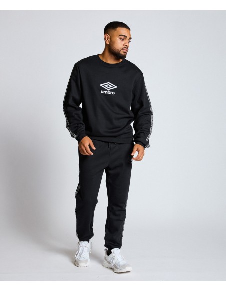 SUDADERA UMBRO TAPE SWEAT BLACK / WHITE