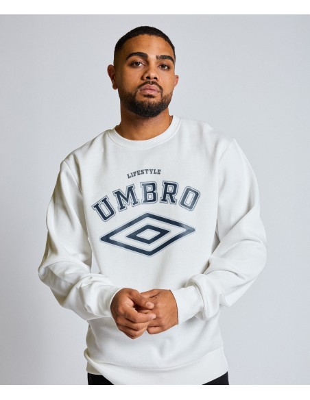 SUDADERA UMBRO TALA SWEAT WHITE / ULTIMATE GREY / NAVY