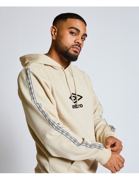SUDADERA UMBRO TAPE HOODIE DUNCAN BEIGE / BLACK