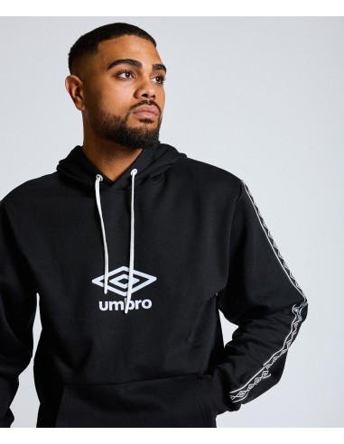 SUDADERA UMBRO TAPE HOODIE BLACK / WHITE