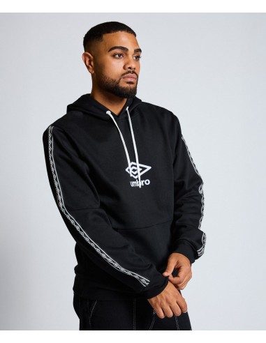 SUDADERA UMBRO TAPE HOODIE BLACK / WHITE
