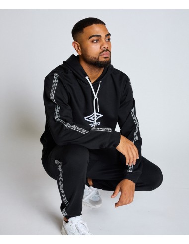 SUDADERA UMBRO TAPE HOODIE BLACK / WHITE