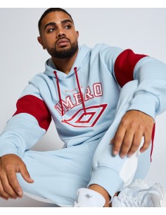 SUDADERA UMBRO TALA HOODIE SKY BLUE / WHITE / CHILLY PEPPER 2