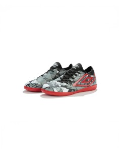 ZAPATILLA DE FÚTBOL SALA UMBRO FORMATION III IC - JNR BLACK / EQUESTRIAN RED / GREY / WHITE / CARBON