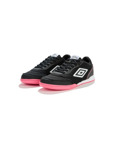 BOTA DE FÚTBOL SALA UMBRO SALA STREET III  BLACK / WHITE / PINK LEMONADE