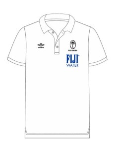 Polo Umbro FIJI Rugby 2025 Pique Polo White