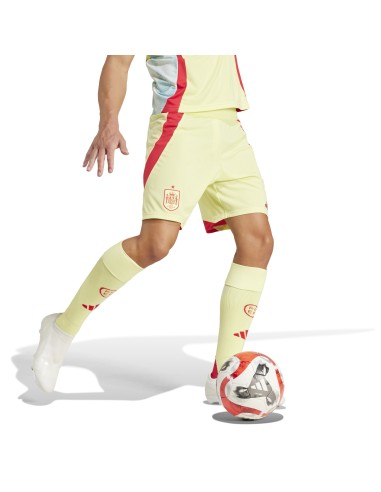 Short Adidas Hombre Selección Española 2ª Eurocopa 24 Amarilla