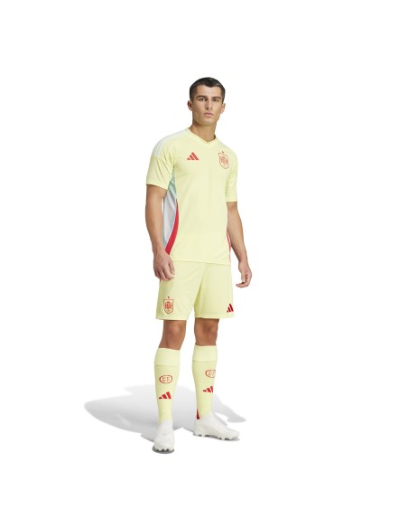Short Adidas Hombre Selección Española 2ª Eurocopa 24 Amarilla
