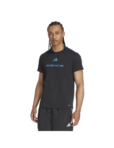 Camiseta Adidas Hombre Performance Negra
