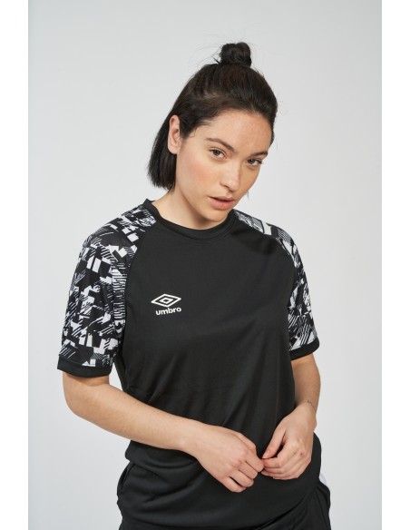 Camiseta Kabele Umbro Junior Negra / Blanca