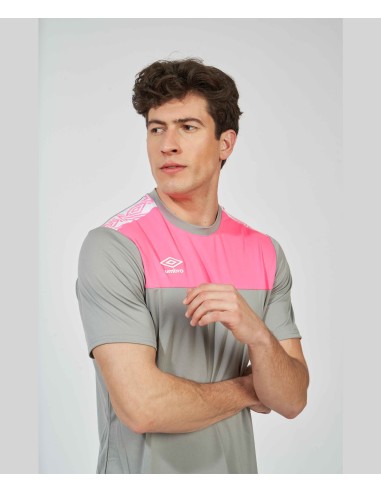 Camiseta Ness Umbro Junior Gris / Rosa