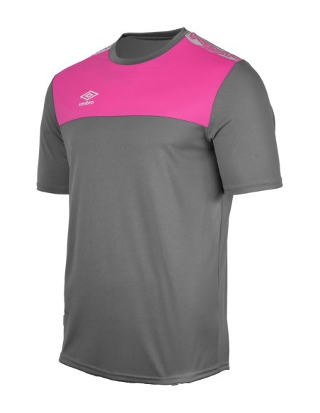 Camiseta Ness Umbro Junior Gris / Rosa