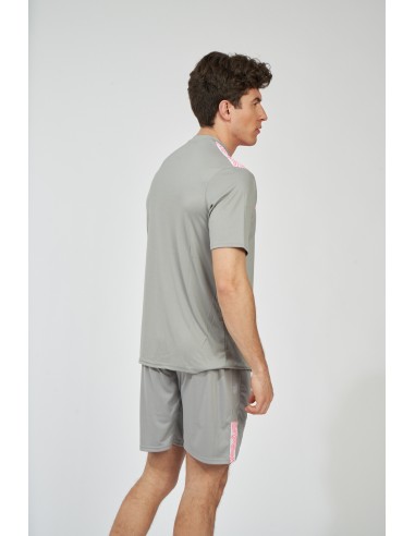 Camiseta Ness Umbro Junior Gris / Rosa