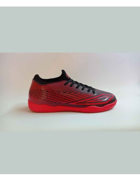 Zapatilla Fútbol Sala Umbro Veloce LT V IC - junior - BLACK / EQUESTRIAN RED