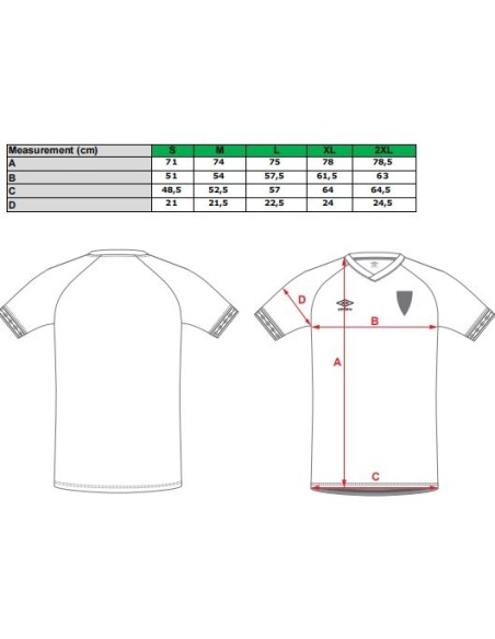 Camiseta Rayo Umbro Hombre Third Gris