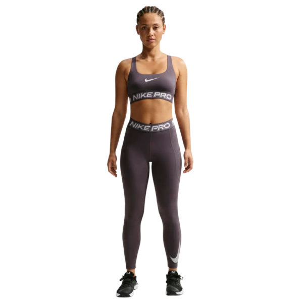 Malla Nike Pro gris mujer