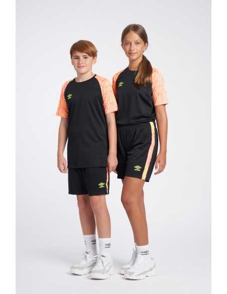 Short Umbro Axis Knit Umbro Junior Negro / Amarillo / Rosa