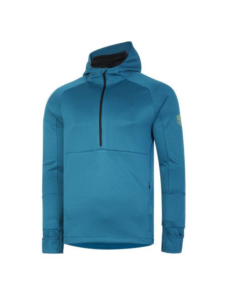 Sudadera Pro Training Elite Half Zip Hoodie Umbro Hombre Azul