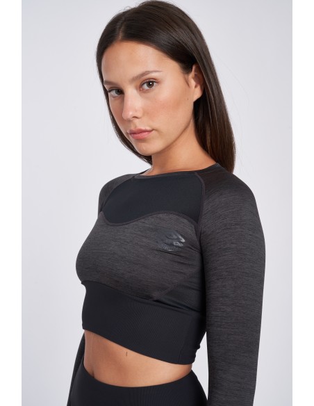 Camiseta Pro Training Cropped Umbro Mujer Negro