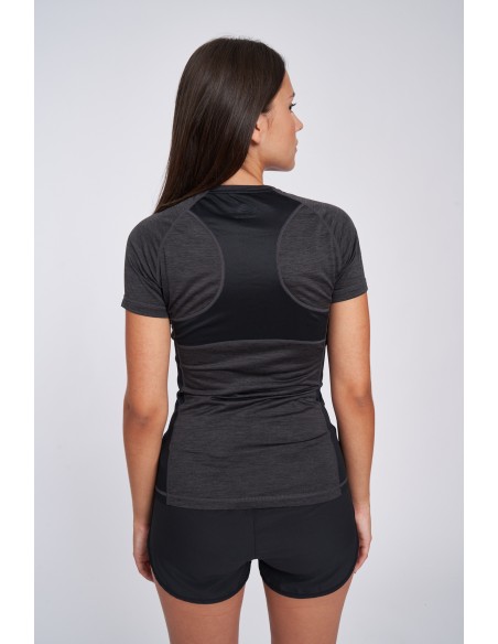 CAMISETA UMBRO MUJER PRO TRAINING MARL POLY TEE - WOMENS - BLACK MARL