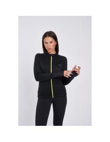 CHAQUETA UMBRO MUJER PRO TRAINING JACKET - WOMENS - BLACK / LIMEADE