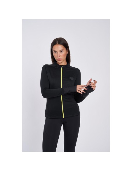 CHAQUETA UMBRO MUJER PRO TRAINING JACKET - WOMENS - BLACK / LIMEADE