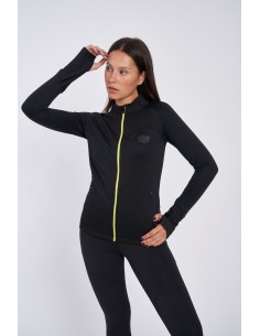 CHAQUETA UMBRO MUJER PRO TRAINING JACKET - WOMENS - BLACK / LIMEADE 2