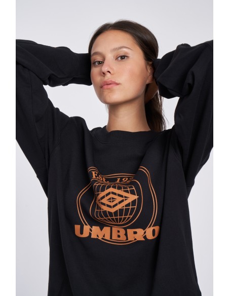 SUDADERA UMBRO COLLEGIATE GRAPHIC SWEAT BLACK