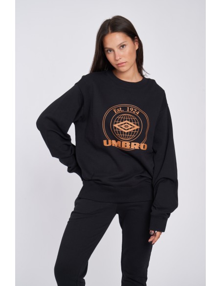 SUDADERA UMBRO COLLEGIATE GRAPHIC SWEAT BLACK