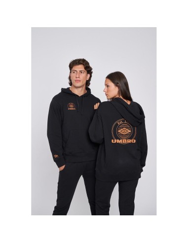 Sudadera Umbro Mujer Collegiate Graphic Hoodie Negra