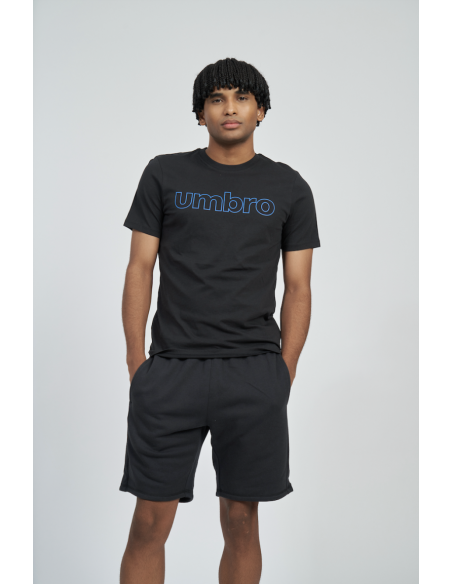 Camiseta Umbro Fw Linear Logo Graphic Tee Black